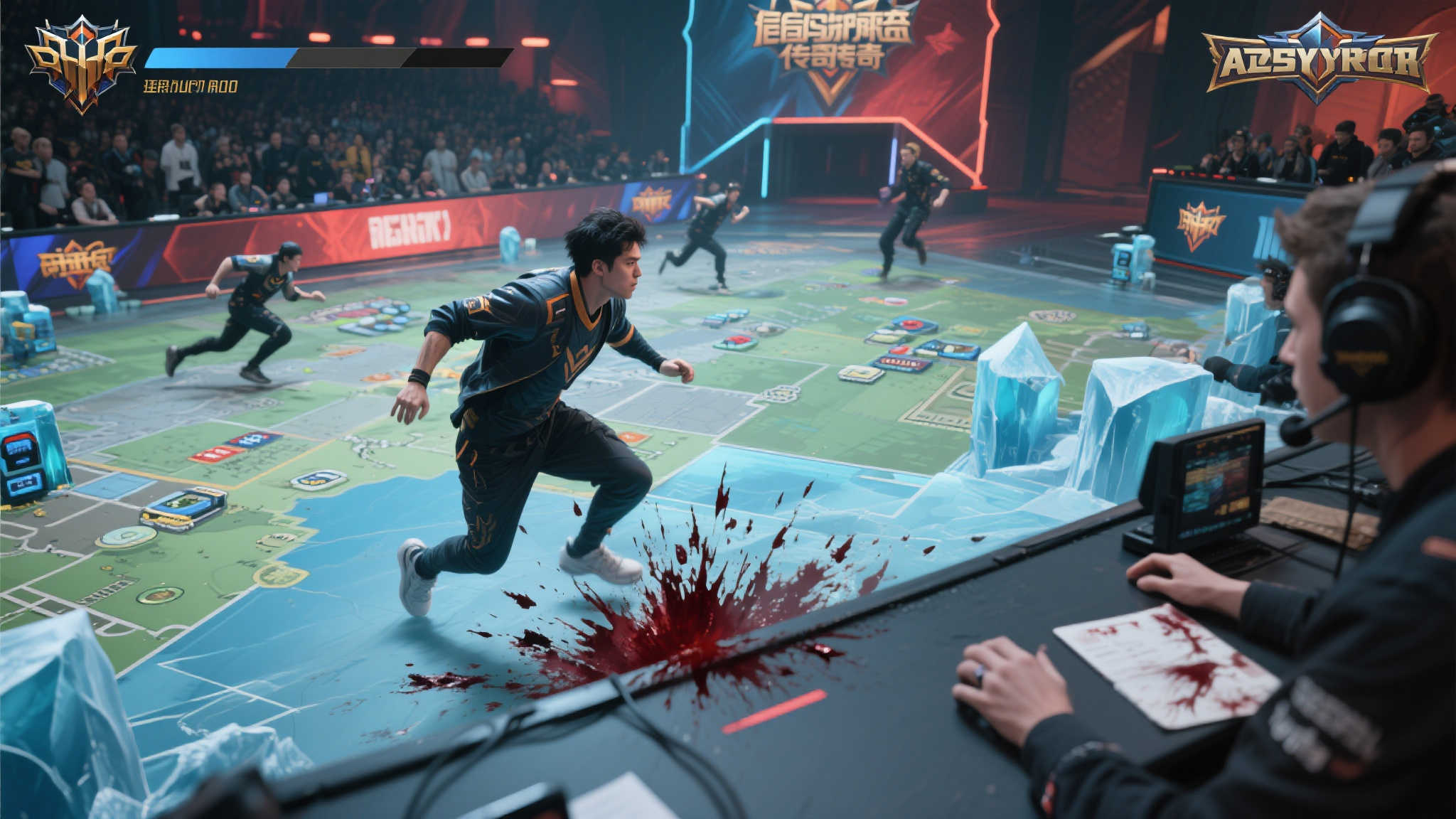 后排守护者传奇般移动细节
有一次比赛结束前残血逃